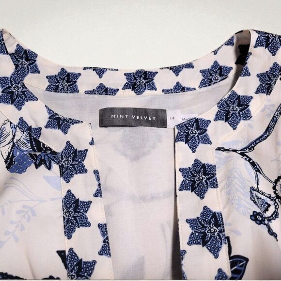 Mint Velvet Cottage Coastal Cowgirl Prairie Boho Cottage Ruffle Tier Midi Dress - Picture 4 of 10